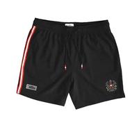 Hoamatkult Badehose Österreich Adler Magic Effekt - schwarz, schnelltrocknend, 4-Wege-Stretch, Wende-Design im Wasser sichtbar, Herren Sommer Shorts, M