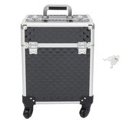 HOARLICN Professioneller Schminkkoffer, Kosmetikkoffer Trolley Multifunktionaler Kosmetikkoffer Rollender Schminkkoffer Mit 4 Universalrollen Für Visagisten, Hairstylisten, Kosmetikerinnen