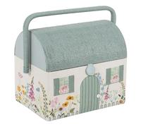 Nähkorb/Nähkästchen Country Cottage (bestickt / L / 21x30x26cm)