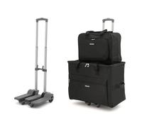 Hobby Gift MRSTLBLK Nähmaschinen-Aufbewahrungs-Trolley-Tasche, Stoff, Schwarz, 35 x 61 x 45cm