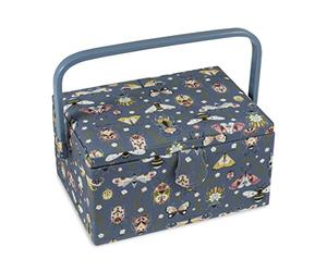 Hobby Gift Exclusive Mittelgroße Nähbox, Bastel-Aufbewahrungsbox, Zubehörablage, Nadelkissen, PVC-Griff 18,5 x 25,5 x 14,5 cm, Mini-Bestien, Insekten, kleine Kreaturen