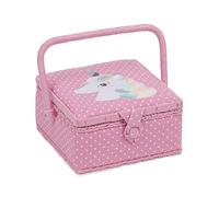 Hobby Gift Exklusives kleines Nähkästchen, Einhorn, 20 x 20 x 11cm