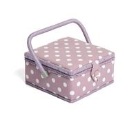 Hobby Gift Exklusives kleines Nähkästchen, Lila Fleck, 20 x 20 x 11cm, Mauve