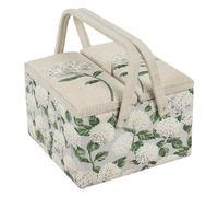 Hobby Gift Große Näh-Aufbewahrungsbox, Doppeldeckel, 25 x 25 x 17 cm, Hortensie