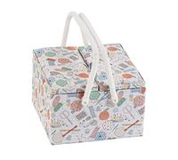 Hobby Gift, großer Doppeldeckel, zwei Griffe, Bastel-Hobby-Nähkästchen, Happydashery