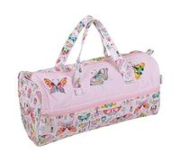 Hobby Gift Großer Garnhalter aus Wolle mit Reißverschlussfach für bis zu 40 cm Stricknadeln, Häkelnadeln und Zubehör, Insekten und Schmetterlinge, 16,5 x 45 x 19,5 cm