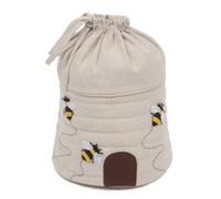 Hobby Gift Handwerksgarn-Strick-Aufbewahrungsbeutel mit Kordelzug, Applikation Biene