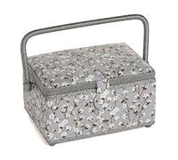 Hobby Gift Medium Näh-Aufbewahrungsbox, Holz/Stoff, Baumwollpflanze