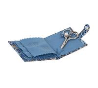 Hobby Gift Nadeletui - Baumwollstoff mit Waldblumendruck, Druckknopfverschluss, Filzseiten, inkl. Nadeln, Stecknadeln und Schere. Kompaktes Nähset zum Basteln und Nähen, 9,5 x 9 cm