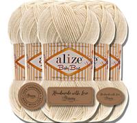 Hobby YARN Alize Baby Best Batik 5x 100g Türkische Premium Wolle Babywolle (Cream | 1)