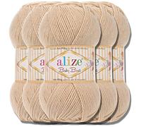 Hobby YARN Alize Baby Best Batik 5x 100g Türkische Premium Wolle Babywolle (Honey | 310)