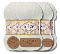 Hobby YARN Alize Baby Best Batik 5x 100g Türkische Premium Wolle Babywolle (Pearl | 450)