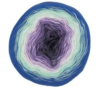 Hobby YARN - Flowy Charme - Farbverlaufsgarn Bobbel 250g, 1000m, Garn, Baumwolle, Acryl, zum Stricken und Häkeln, weiches Verlaufsgarn 4 Fädig, Schals, Decken, Kleidung (215)