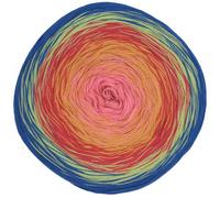 Hobby YARN - Flowy Charme - Farbverlaufsgarn Bobbel 250g, 1000m, Garn, Baumwolle, Acryl, zum Stricken und Häkeln, weiches Verlaufsgarn 4 Fädig, Schals, Decken, Kleidung (206)