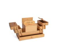 Groves Nähkasten (45 x 23,5 x 29 cm/ aufklappbar/ Holz)