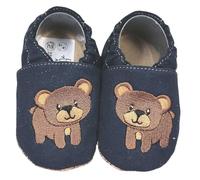 HOBEA-Germany Kinderschuhe RecyStep Bär dunkelblau 24/25 (2-2½ Jahre) Gripwalksohle
