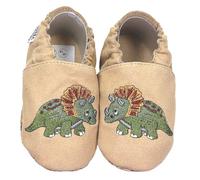 HOBEA-Germany Kinderschuhe RecyStep Dino beige 18/19 (6-12 Monate) Gripwalksohle