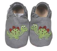 HOBEA-Germany Kinderschuhe RecyStep Dino grau 20/21 (12-18 Monate) Gripwalksohle