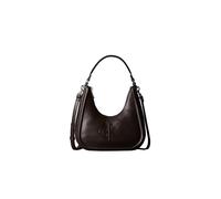 Hobo CALVIN KLEIN "BOLD CK SMALL CRESCENT BAG", Damen, Gr. B/H/T: 25cm x 25cm x 7cm, braun, Lederimitat, Taschen Hobo, Mini Bag, Henkeltasche mit Schulterriemen und CK-Logo (13738704-0) braun