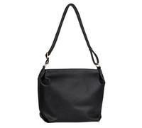 Hobo GABOR "Telia", Damen, Gr. B/H/T: 37cm x 29cm x 13cm, schwarz, Polyurethan, Taschen Hobo, dezente Falten, eleganter Reißverschlusszipper mit goldenem Zierkubus (69544351-0) schwarz