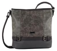 Hobo TOM TAILOR "Juna", Damen, Gr. B/H/T: 33cm x 28cm x 12,5cm, grau, Polyurethan, Taschen Hobo, in schlichter Optik (55390524-0) grau