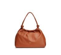 Hobo TOMMY HILFIGER "TH SOFT LEATHER HOBO", Damen, Gr. B/H/T: 38cm x 29cm x 12cm, braun (cognac), Leder, Taschen Hobo, Damen Handtasche, Schultertasche, Umhängetasche mit goldfarbenem Logo (34203563-0