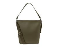 Hobo "VANJA", Damen, Gr. B/H/T: 35cm x 34cm x 11cm, grün (oliv), Polyester, MARC O'POLO ACCESSORIES, unifarben, Taschen, Schultertasche, Damen-Handtasche mit langem Logo-Gurtband (46326617-0) oliv