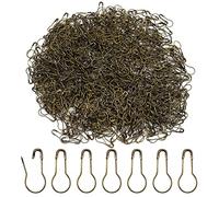 Hocansen 1000 Stück Sicherheitsnadeln Metallkürbisnadel 22mm Birnenförmige Snadeln Calabash Pin für Maschenmarkierer,Stricken,Nähzubehör(Bronze/HL)