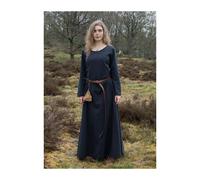 hochmittelalterliches Kleid Afra aus Canvas Dunkelblau