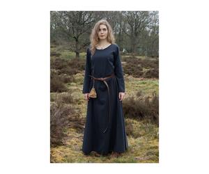 hochmittelalterliches Kleid Afra aus Canvas Dunkelblau Größe XXL