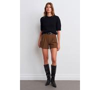 Hochtaillierte Crepe Shorts Maßgeschneidert