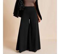 Hochtaillierte extra weite Hose mit verdecktem Reißverschluss, dramatisch weite Hose, fließende Hose für Damen, maxi weite geschneiderte Hose