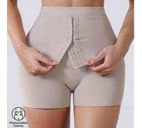 Hochtaillierte Hose mit Knopfdesign als Bauchkontrolle, nahtlose Slimwear für die Zeit nach der Schwangerschaft, Figure formende Leggings für Damen