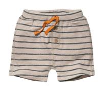 Hochwertige Bermuda Sweat Shorts beige gestreift 62/68
