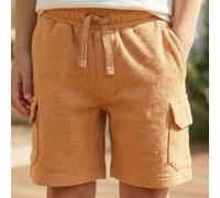 Hochwertige Bermuda Sweat Shorts karamell-braun 122/128