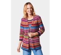 Hochwertige Jacquard-Strickjacke bunt 22