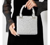 Hochwertige luxuriöse Satin-Mini-Clutch mit Strass-Verzierung, elegante Abendtasche für Party, Ballkleid, Hochzeit, für Damen, für den täglichen Arbei