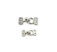 Hochwertige Metallschnalle, Pelznerz, Übermantelverbindung, Schnalle, Haken und Öse, 10 Stück