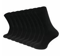 Hochwertige Socken 80% Baumwolle Damen & Herren (9 Paar) - Schwarz / 47 - 50