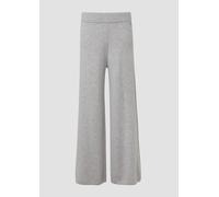 Hochwertige Strickhose aus Kaschmirmix mit Extra-Wide-Leg 34 grau 2170621.9400.34