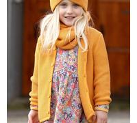 Hochwertige Strickjacke curry-gelb 98