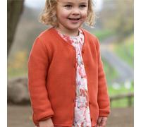 Hochwertige Strickjacke rost-rot 128