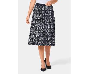 Hochwertiger Jacquard-Strickrock schwarz 22