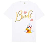 Hochzeit JGA Lustige Hühner Brautschleier Braut Comfort Colors Adult Heavyweight T-Shirt