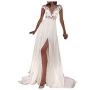 Hochzeitskleider Für Damen Gast Curvy Ballkleider Lang Abendkleid Damen Lang Off Shoulder Prinzessinkleid Damen Sexy Bodenlanges Kleid Weiß Geburtstagskleid Damen Lang Cocktailkleid Damen Für Hochzeit