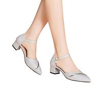 Hochzeitsschuhe Damen, Glitzer Schuhe Damen Elegant Pailletten High Heels Hochzeit Pumps mit Absatz Glänzende Tanzschuhe Party Abendschuhe Comfort Hochzeitsschuhe für Silvester Outfit, Karneval