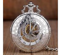 HODAGES Taschenuhr Steampunk Mechanische Taschenuhr Männer Antik Globus Halskette Taschen & Uhren Kette Männliche Uhr