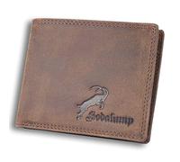 Hodalump Echt-Leder Geldbörse • Geldbeutel für Damen und Herren mit RFID-Schutz • Portmonee mit Münzfach in Braun