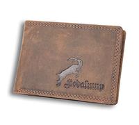 hodalump Echt-Leder Geldbörse • Geldbeutel für Damen und Herren mit RFID-Schutz • Portmonee mit Münzfach