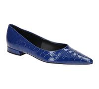 Högl Ballerina Schuhe blau Kroko 1807 - Größe 37.5